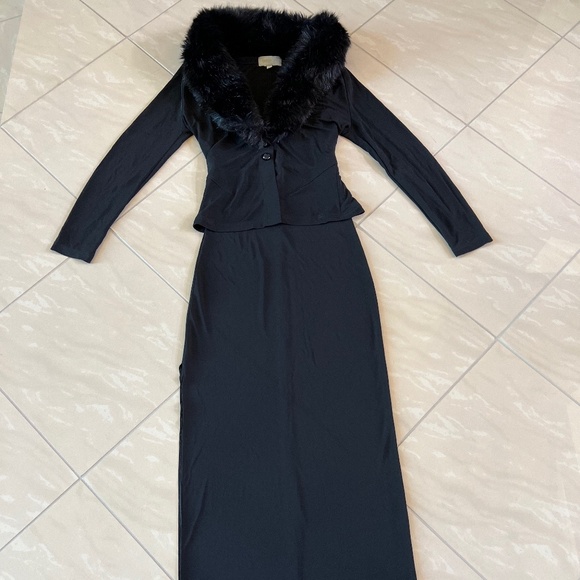 #2334 Amazone Paris Modele Depose Lucarne dress & Modele Luciole Jacket size 1 - Picture 2 of 13